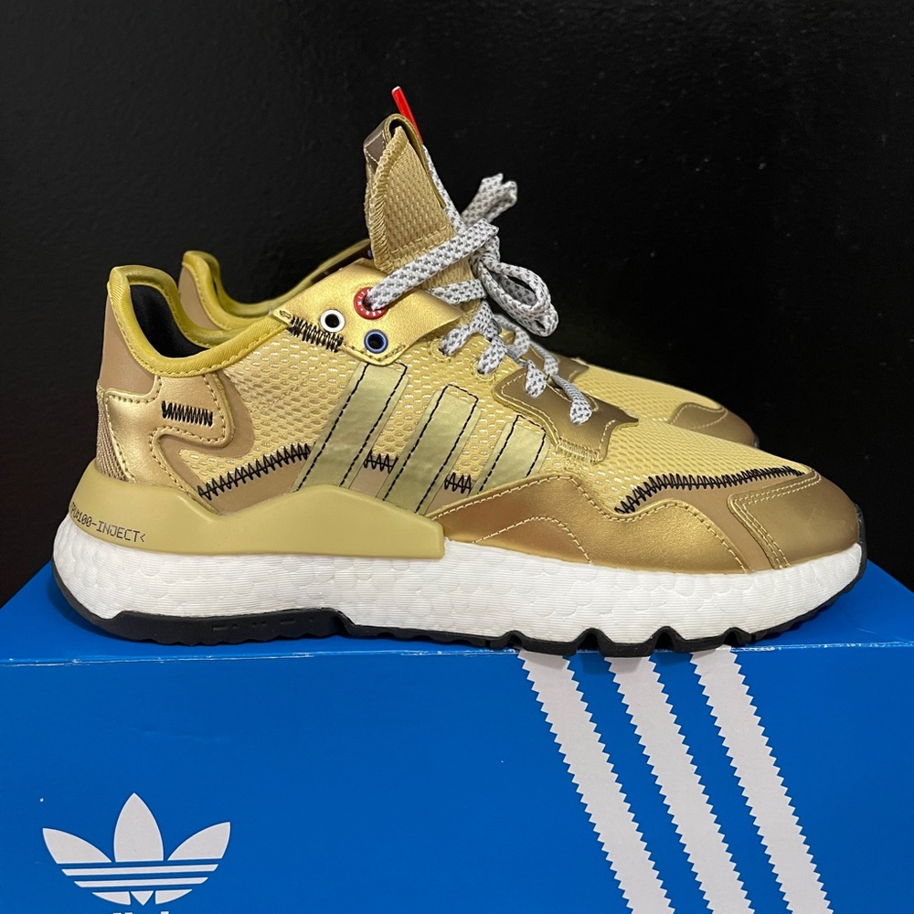 Adidas Gold “Nite Joggers” Sneakers 👟 # NWT